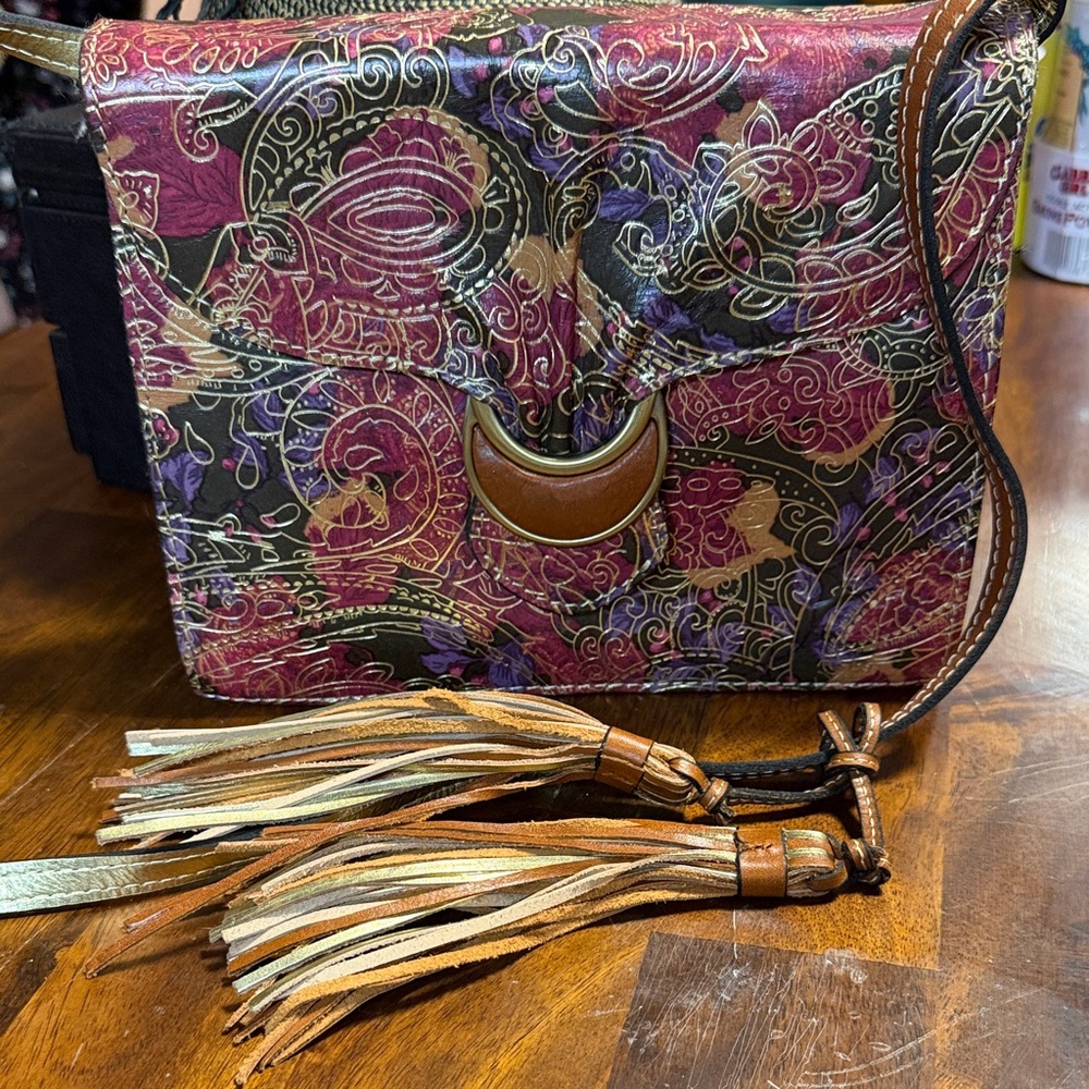 Patricia Nash Multicolor Paisley Crossbody Bag